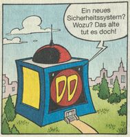Der „europäische“ Geldspeicher, hier gezeichnet von Massimo Fecchi in Am Ende wird nicht alles gut! (LTB 517) (© Egmont Ehapa)