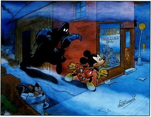 Micky Maus überlistet das Schwarze Phantom