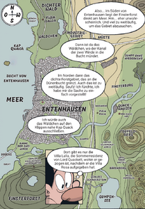 Karte von Marco Gervasio aus Die Legende des ersten Phantomias (Teil 28): Dem Schatten auf der Spur (LTB 606) mit Schauplätzen des sogenannten Gervasioverso (© Egmont Ehapa)