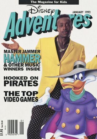 Disney Afternoon Januar 1992, Darkwing Duck und MC (© 1992 Disney Magazines)